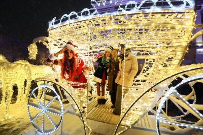 Алматының түрлі аудандарында 13 жаңажылдық локация пайда болды