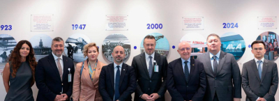 Алматы халықаралық әуежайының президенті Гокер Косе ICAO басшысы Сальваторе Шаккитаномен кездесті