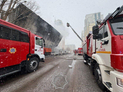 Астанада дәмханадан шыққан өрт толық сөндірілді&nbsp;&nbsp;