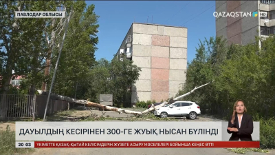 Павлодар облысында дауылдың кесірінен 300-ге жуық нысан бүлінді