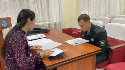 Әскерилер мемлекеттік тілді меңгеру деңгейін растайтын А2 сертификаттарын алды