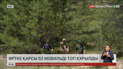 ШҚО-да өртке қарсы 52 мобильді топ құрылды