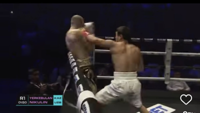 Еркебұлан Тоқтар өзбекстандық боксшысын нокаутпен жеңді (ВИДЕО)