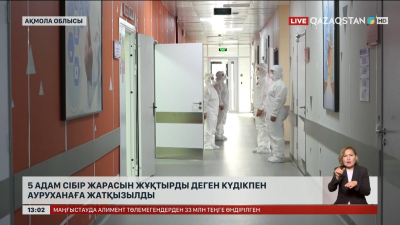 Ақмола облысында 5 адам Сібір жарасын жұқтырды деген күдікпен ауруханаға жатқызылды
