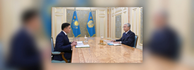 Президент Шымкент қаласының әкімі Ғабит Сыздықбековті қабылдады